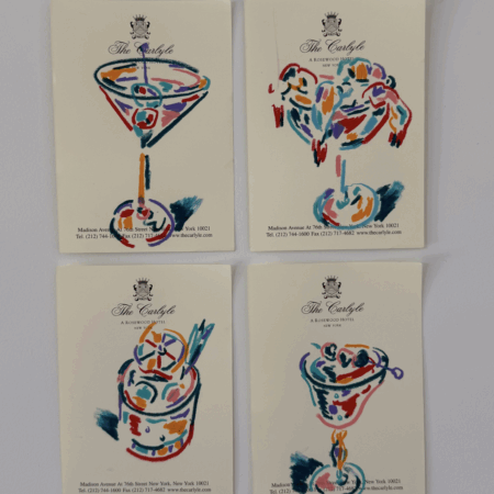 Cafe Carlyle (Set of 4) {SOLD}